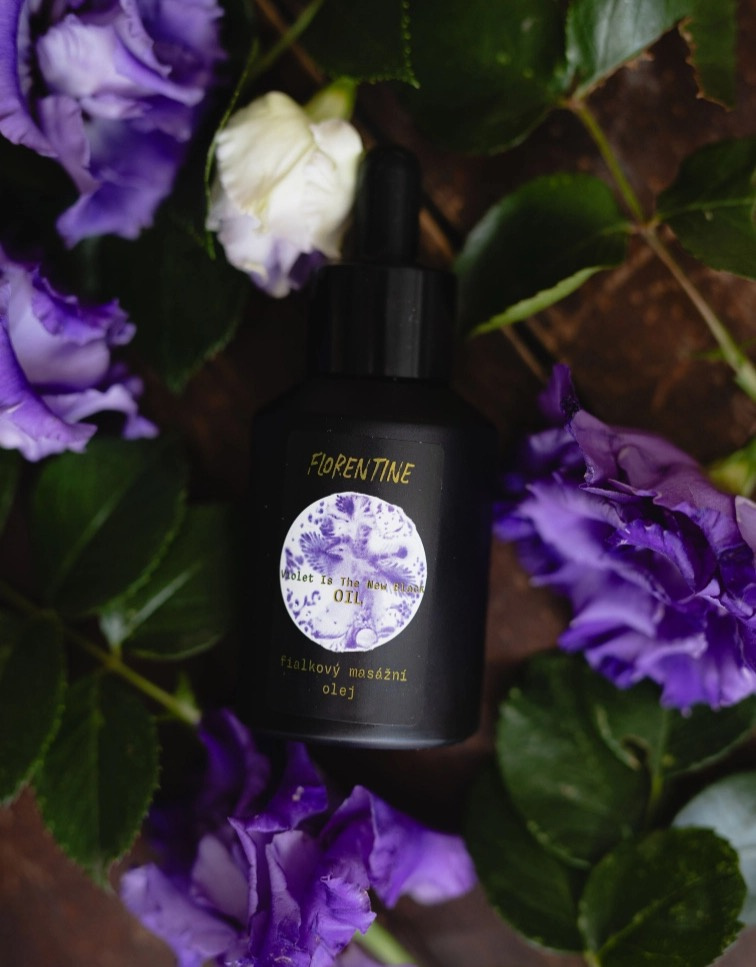 FLORENTINE Violet is the New Black - fialkový olej na tělo