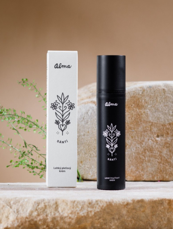 ALMA SÁNTÍ - lehký pleťový krém s lípou, fermentovanými laktobacily a Centella buňkami