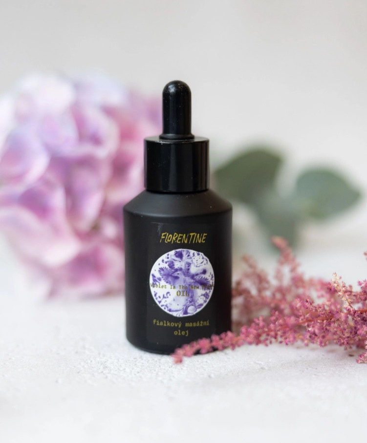 FLORENTINE Violet is the New Black - fialkový olej na tělo