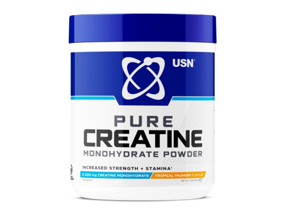 USN Pure Creatine Monohydrate 500g - Red Fruit Flavor