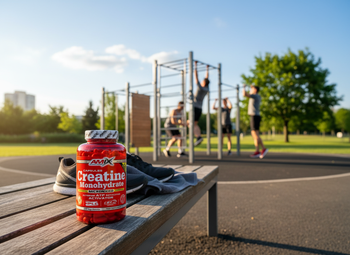 Amix Creatine Monohydrate 220 cps - Ultra mikronizovaný kreatín
