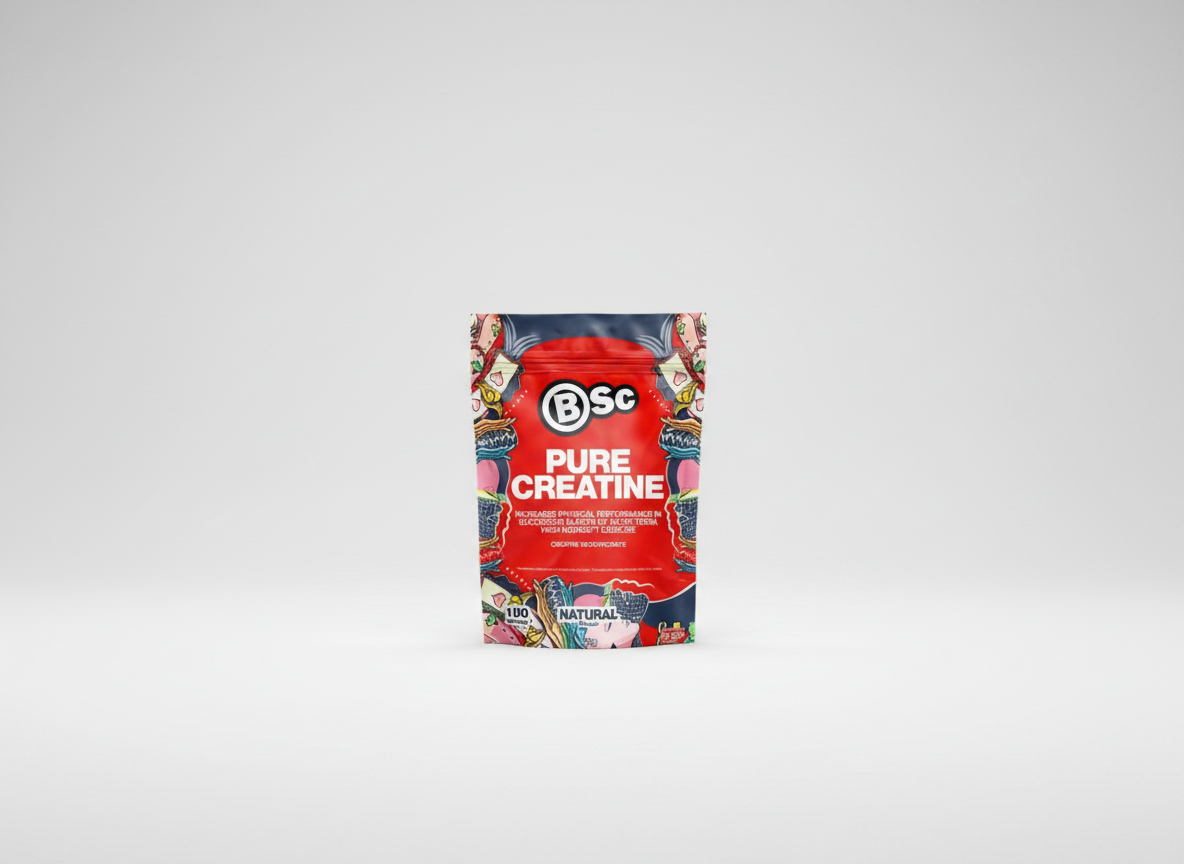 BSC Pure Creatine 500 g Natural - Podpora sily a výkonu