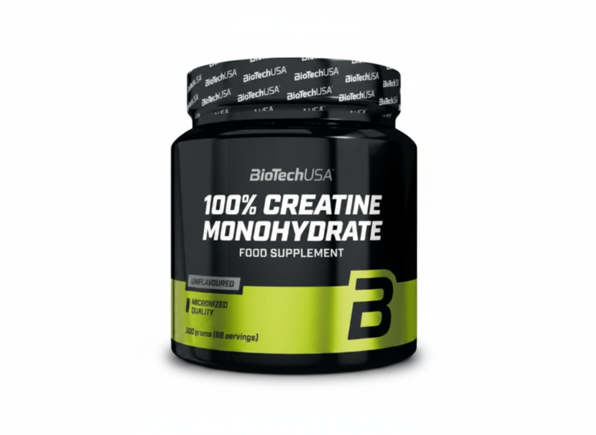 BioTech 100% Creatine Monohydrate - 300 g, Unflavoured