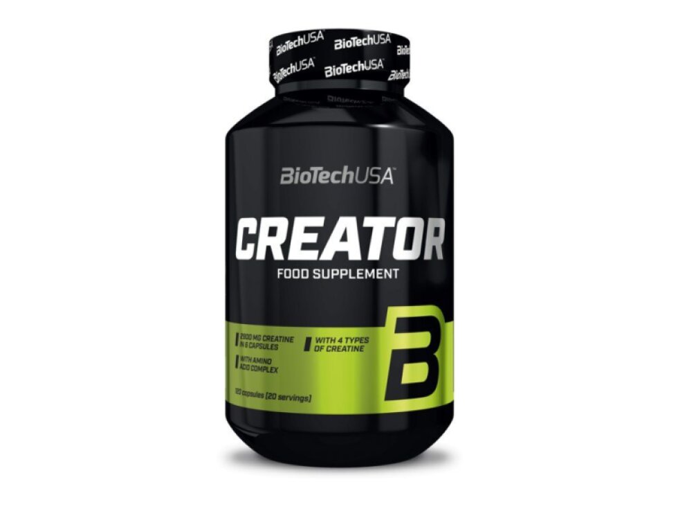 BioTech Crea-Tor 120 cps – Kreatínový Doplnok