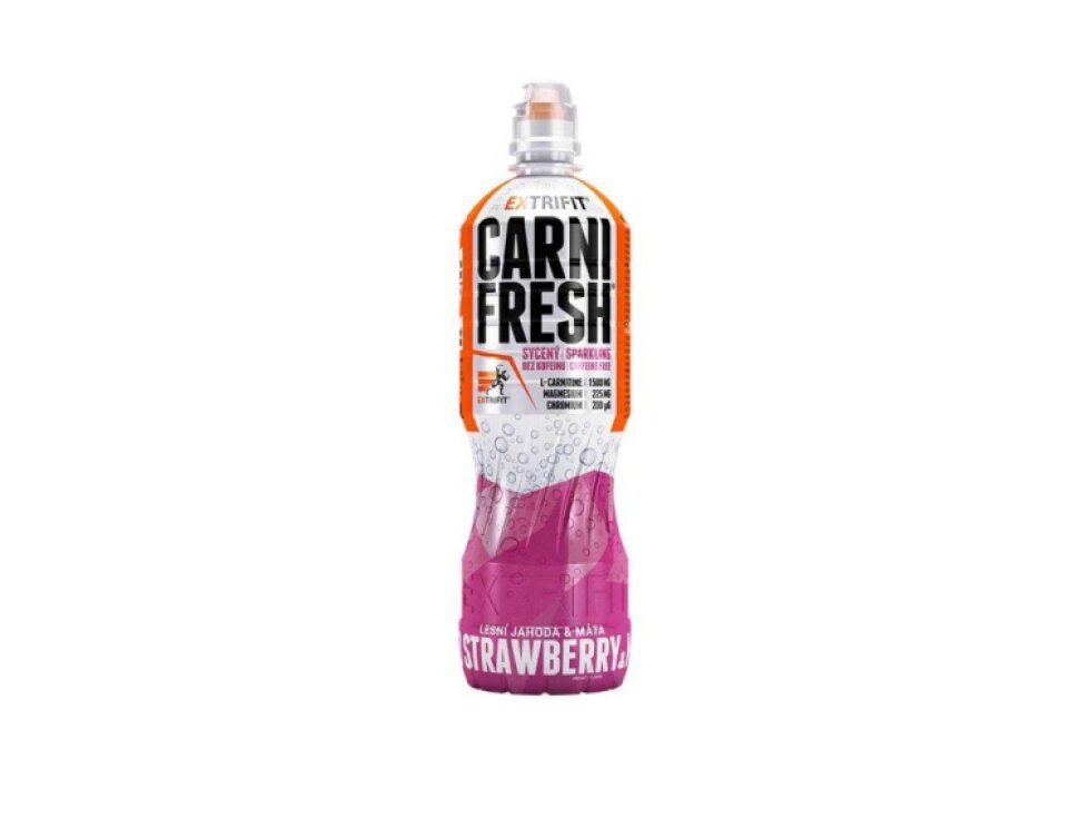 Extrifit Carnifresh 850 ml - Divoká Jahoda a Mäta, Bez Kofeínu