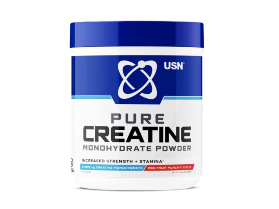 USN Pure Creatine Monohydrate 500g - Red Fruit Flavor