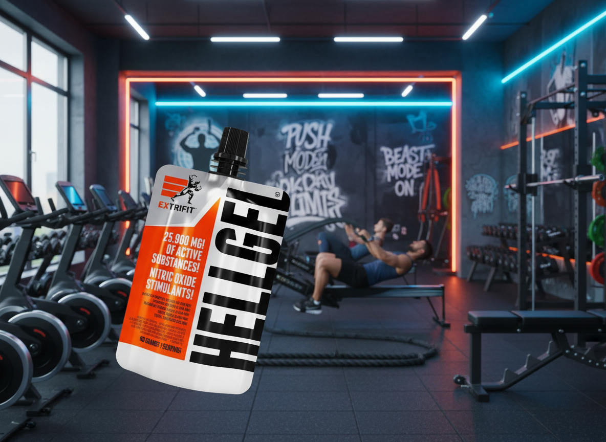 Extrifit Hellgel 80 g Green Apple - Energetický gél