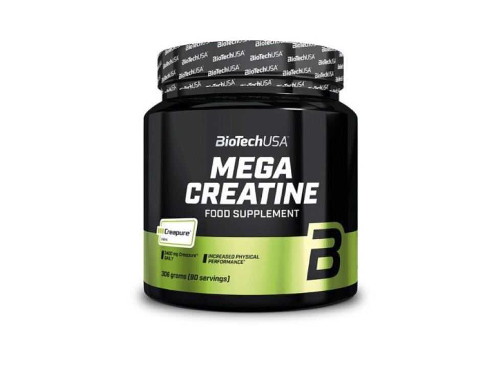 BioTech Mega Creatine 306 g - Sila a výkon s Creapure®