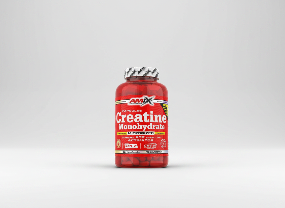 Amix Creatine Monohydrate 220 cps - Ultra mikronizovaný kreatín
