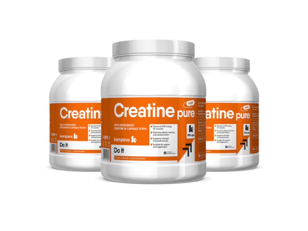Kreatin Pure v kapsuliach - Výživový doplnok pre športovcov