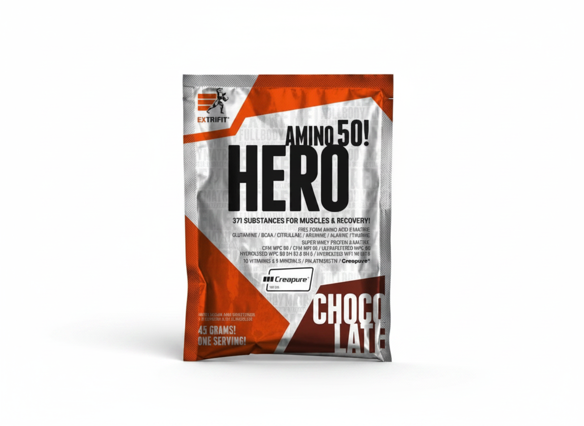 Extrifit Hero 45 g – Čokoládová vzorka gainera
