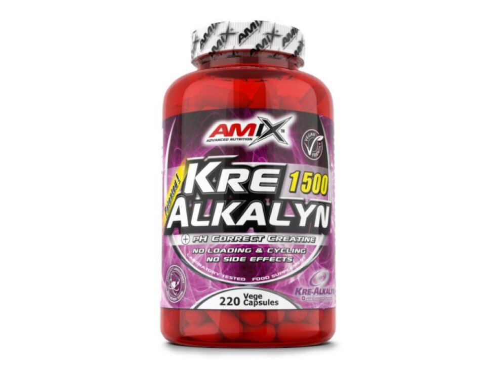 Amix KreAlkalyn 220 cps - Pufrovaný kreatín pre športovcov