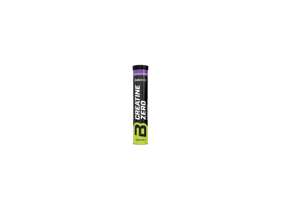 BioTech Creatine Zero 18 tbl - Modré hrozno, Šumivý kreatín