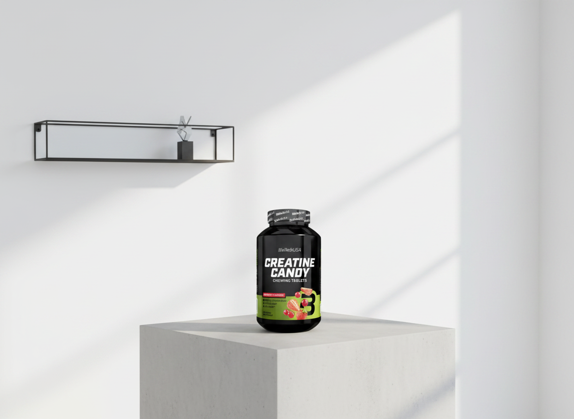 BioTech Creatine Candy 240 tbl - Červené Bobule