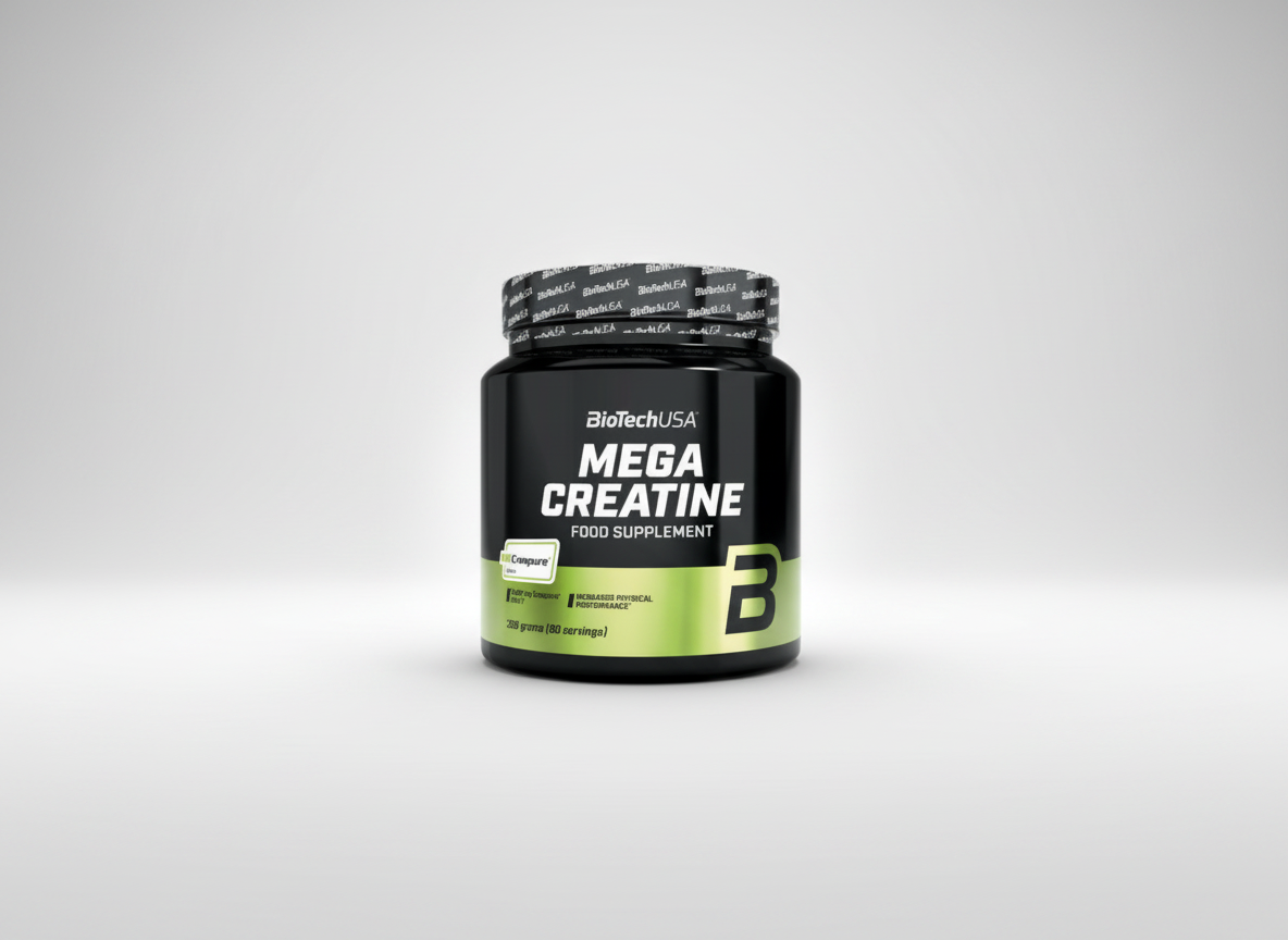 BioTech Mega Creatine 306 g - Sila a výkon s Creapure®