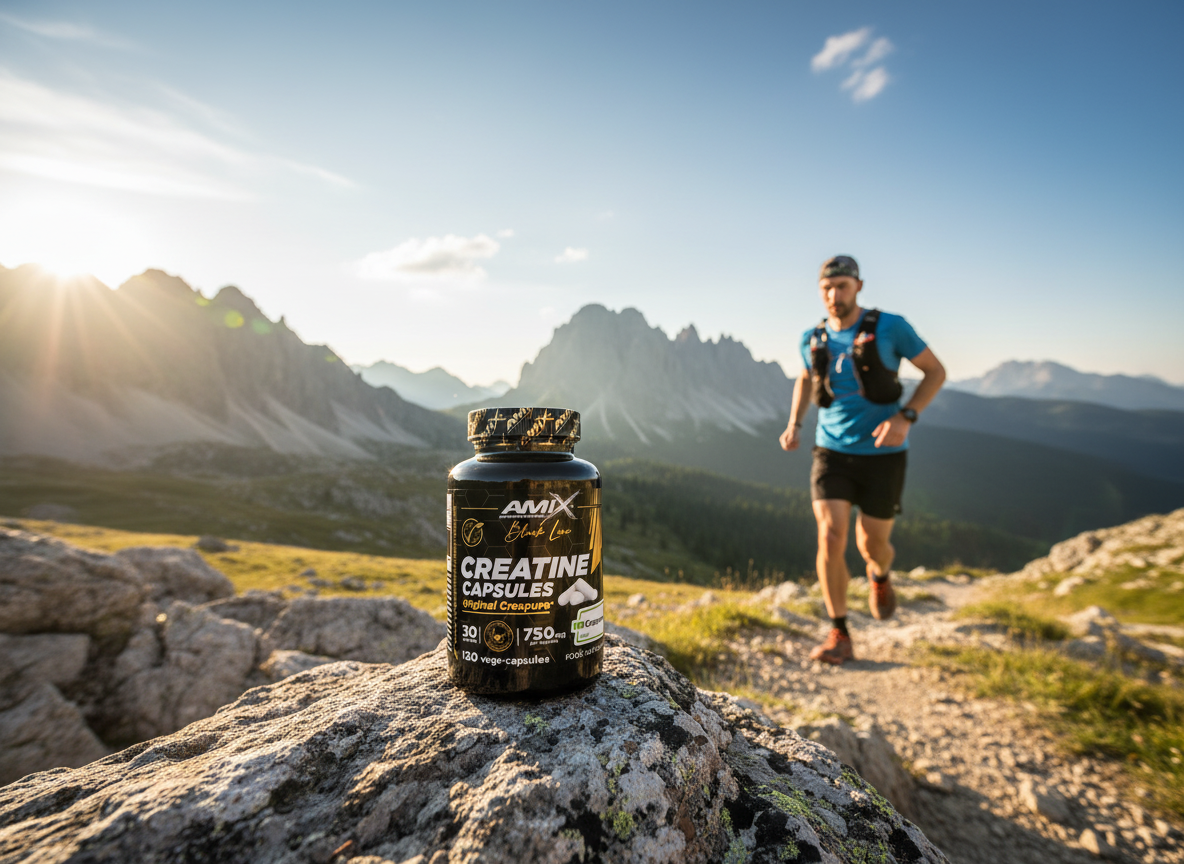 Amix Black Line Creatine Creapure 120 cps - Kapsule pre výkon