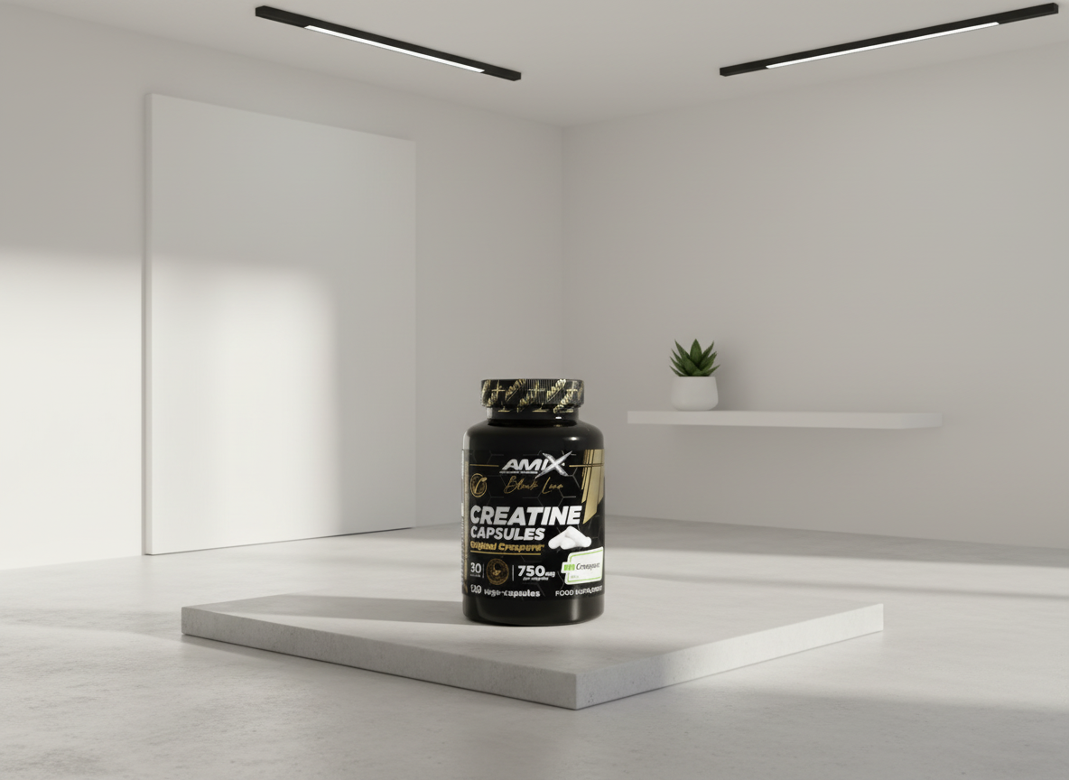Amix Black Line Creatine Creapure 120 cps - Kapsule pre výkon