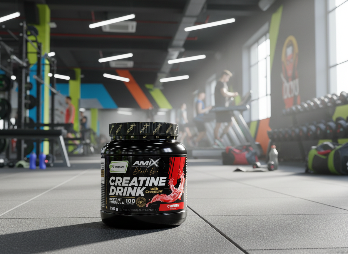 Amix Black Line Kreatínový nápoj 350 g Cherry
