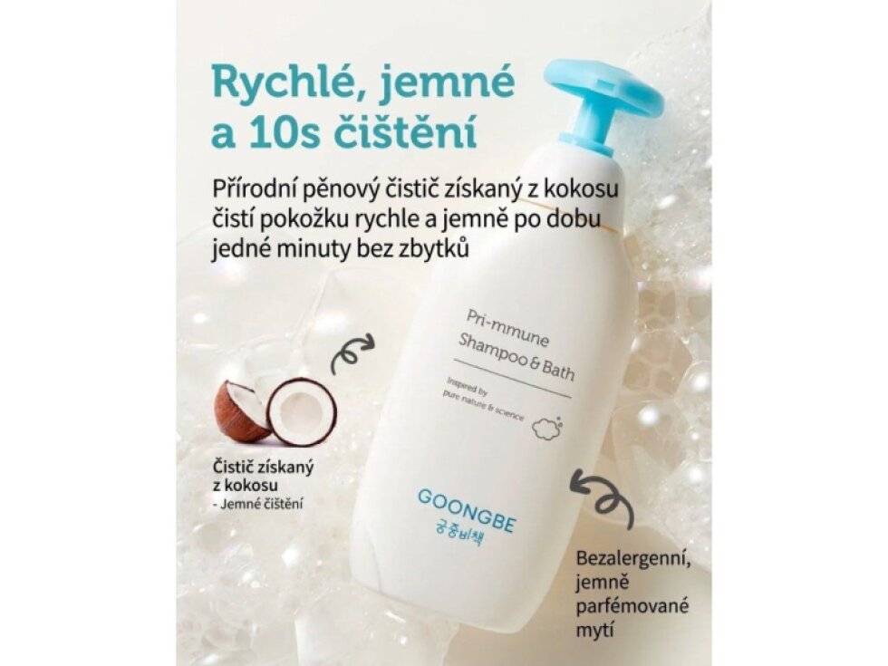 GOONGBE Pri-mmune Jemný šampon a koupel 350 ml