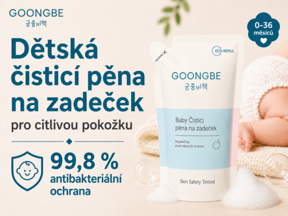 GOONGBE Baby Čisticí pěna na zadeček – náhradní náplň (ECO REFILL) 250 ml