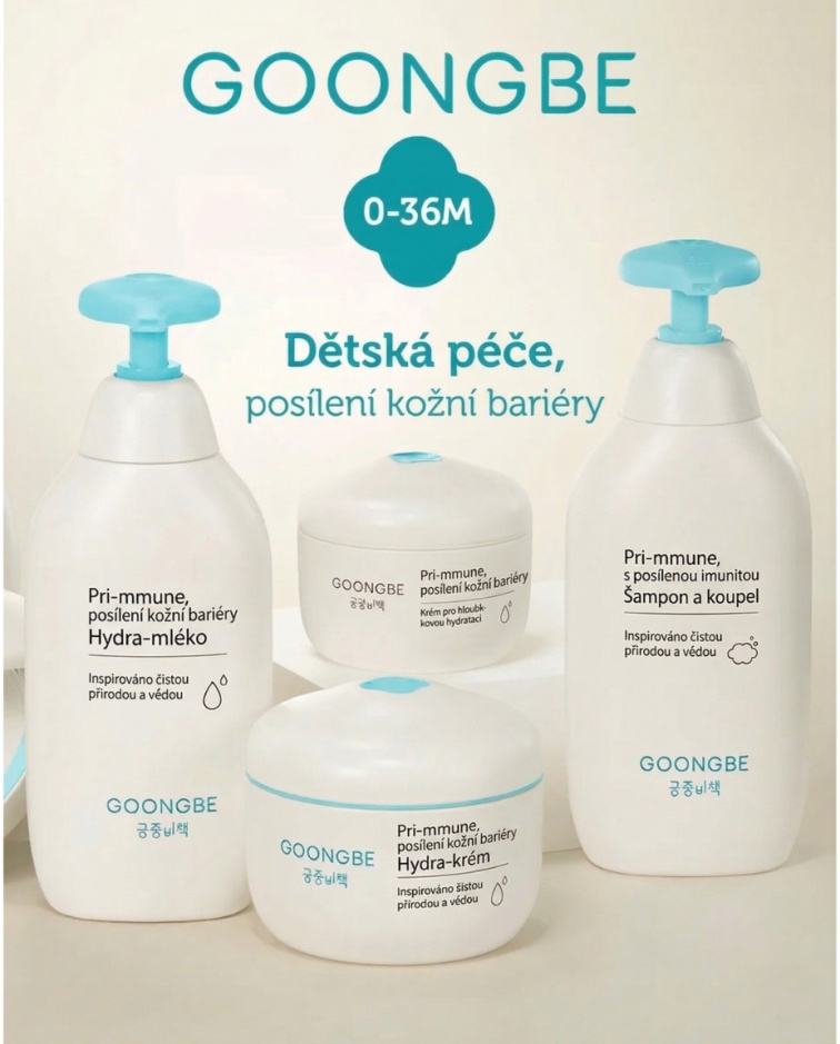 GOONGBE Pri-mmune Hydratační tělové mléko pro děti 350 ml