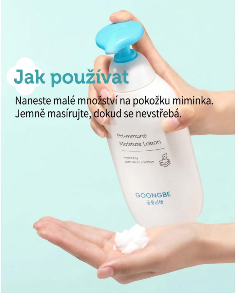 GOONGBE Pri-mmune Hydratační tělové mléko pro děti 350 ml
