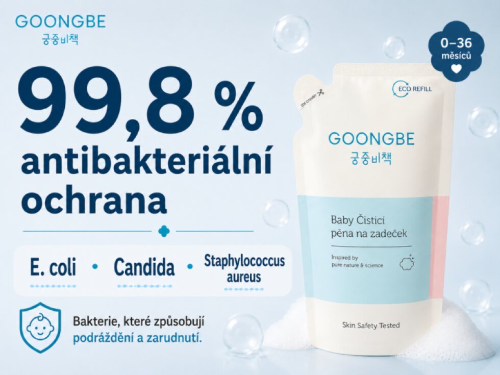 GOONGBE Baby Čisticí pěna na zadeček – náhradní náplň (ECO REFILL) 250 ml