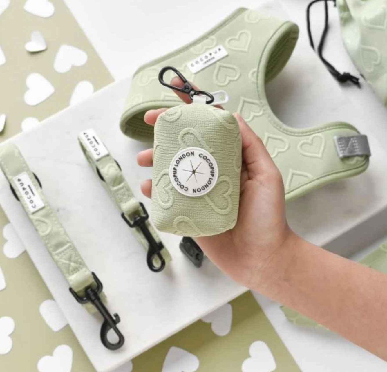 Pouzdro na sáčky Cocopup - Sage heart