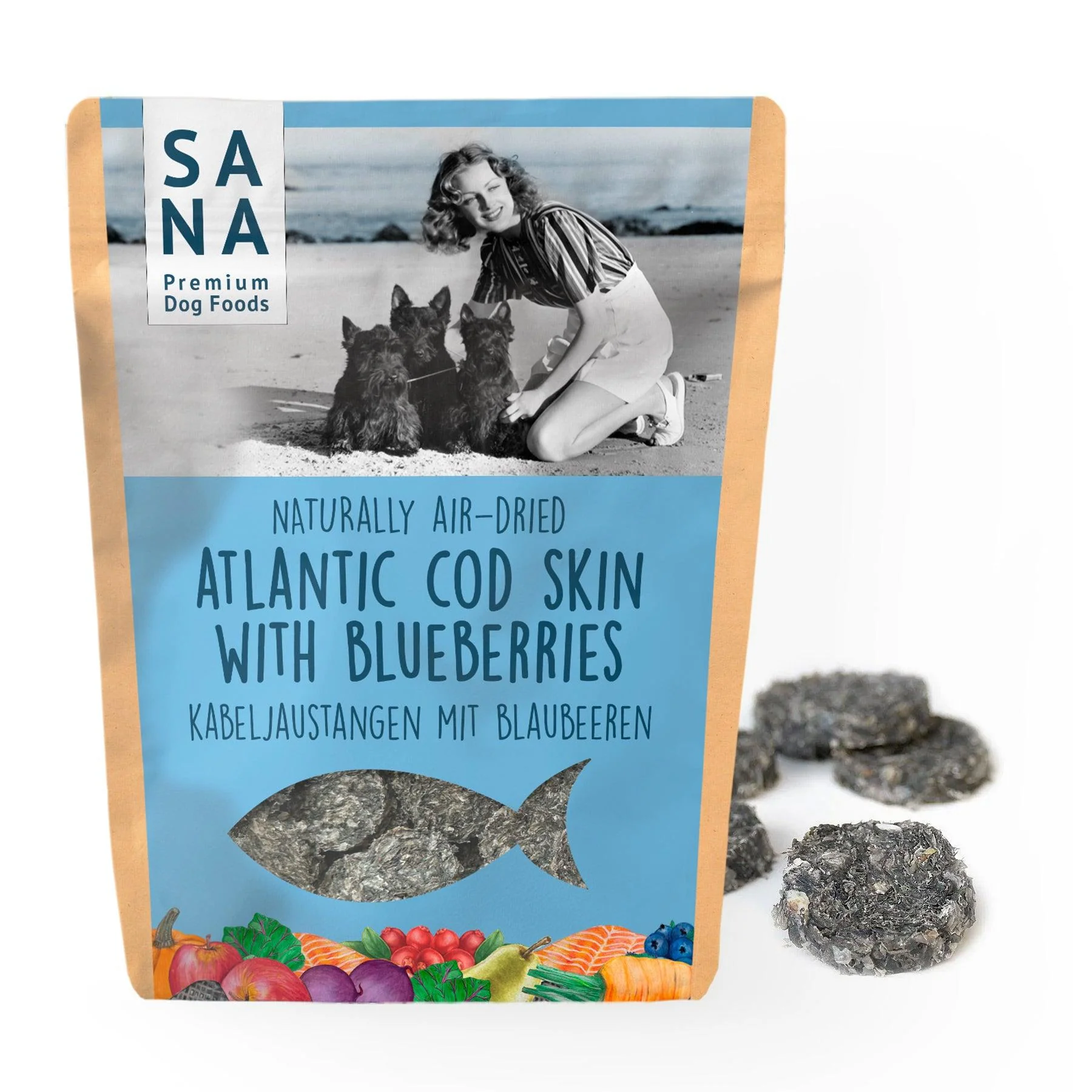 SANA Medailonky z tresky s borůvkami 100 g