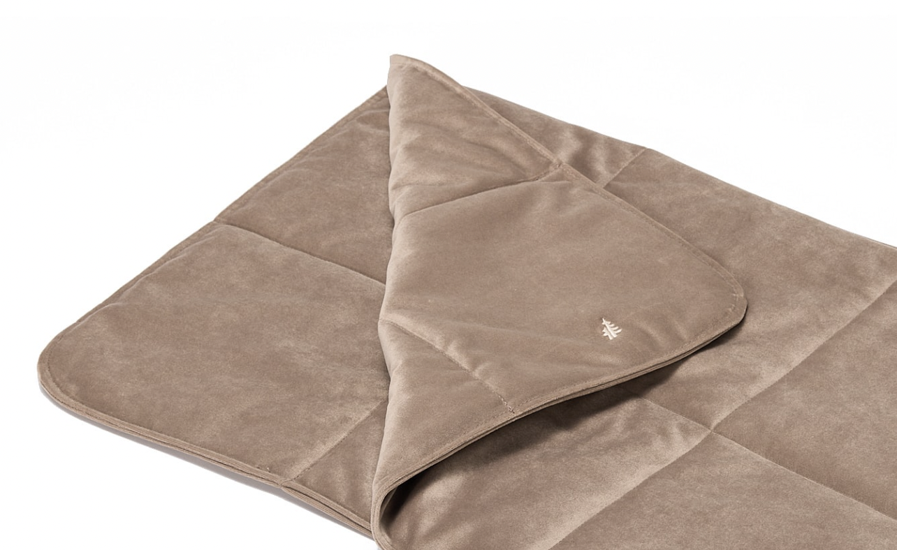 Deka Lebeddie hnědá s ovčí vlnou