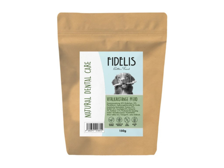 Fidelis Žvýkací tyčinky Dental z hovězí kůže a koňského masa 150 g