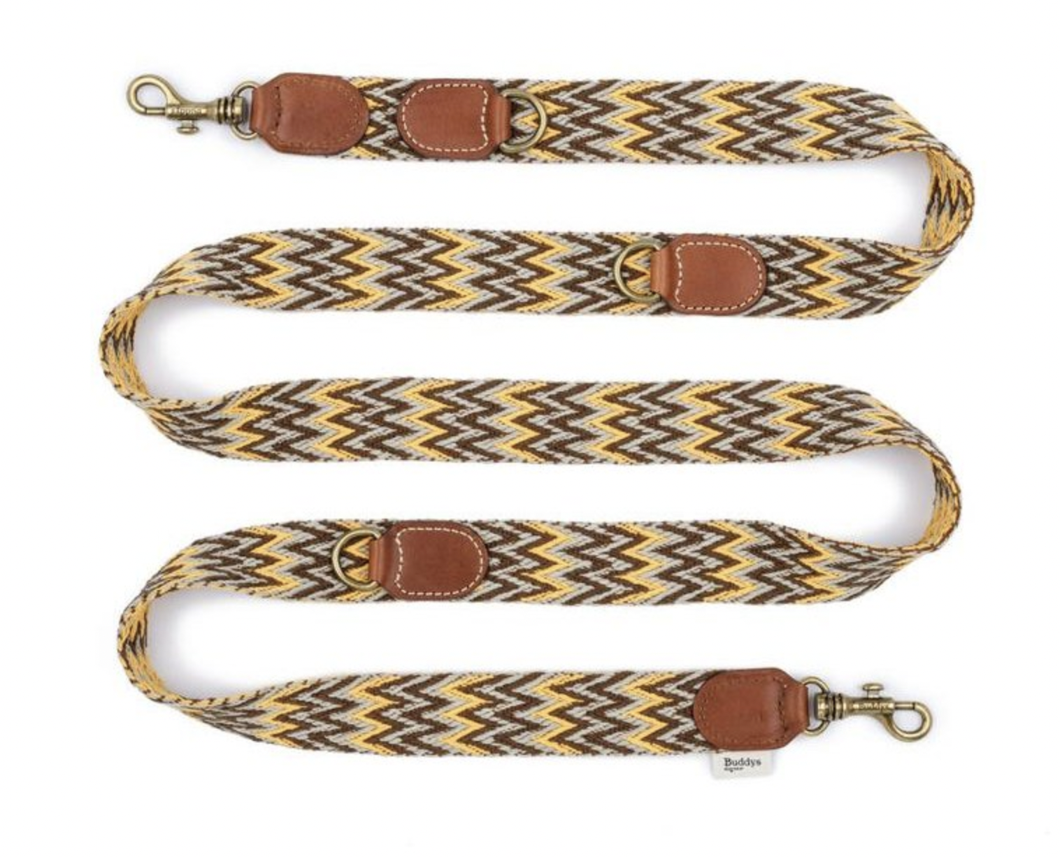 Vodítko pro psy Buddys Peruvian Gold nastavitelné