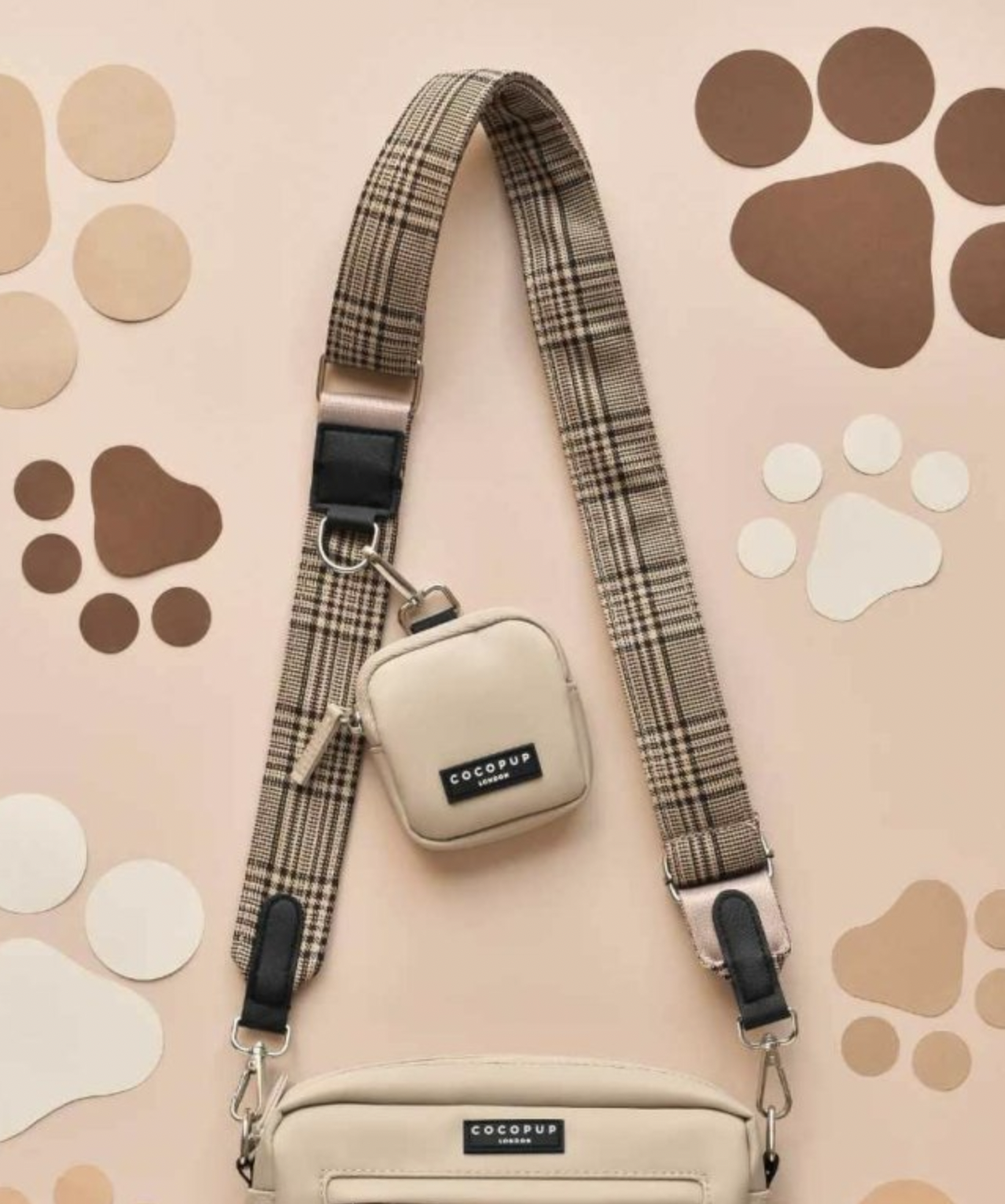 Popruh na pamlskovník Cocopup Pup Plaid