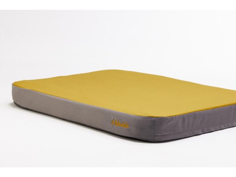 Ortopedická matrace pro psy Lebeddie šedo-žlutá