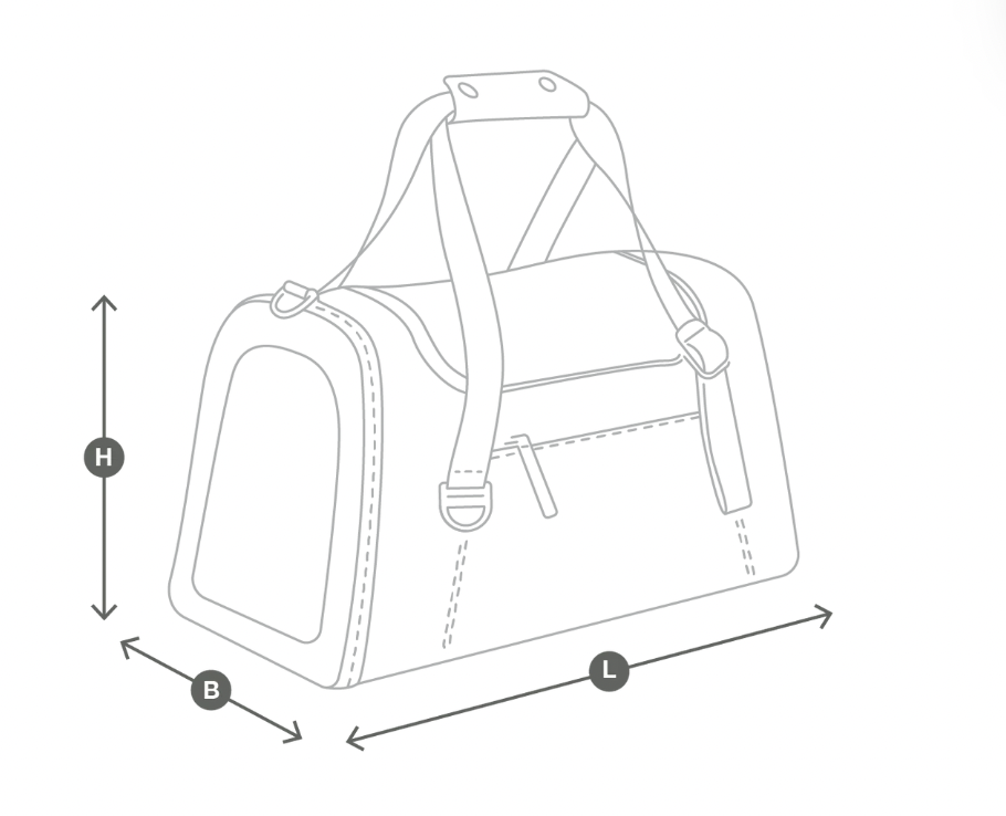 Cestovní taška pro psy MiaCara Volata Air Travel antracit