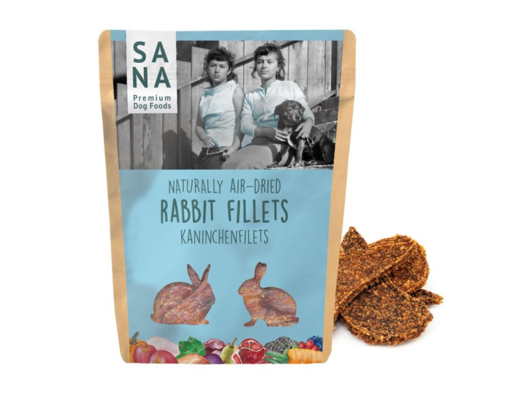 Sanadog Na vzduchu sušené králičí plátky 100 g