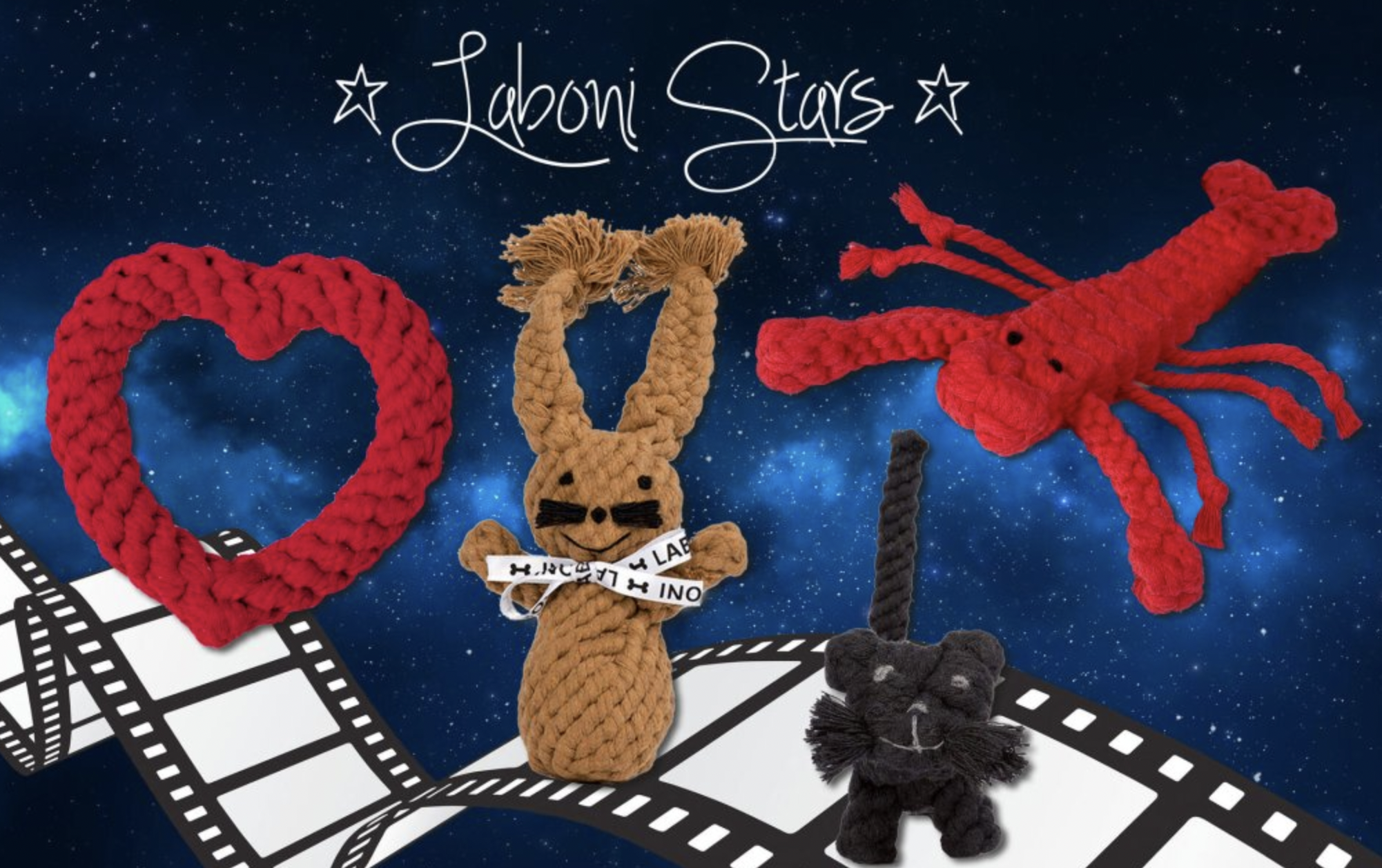 Hračka pro psy LABONI kocour Kasanova, černý