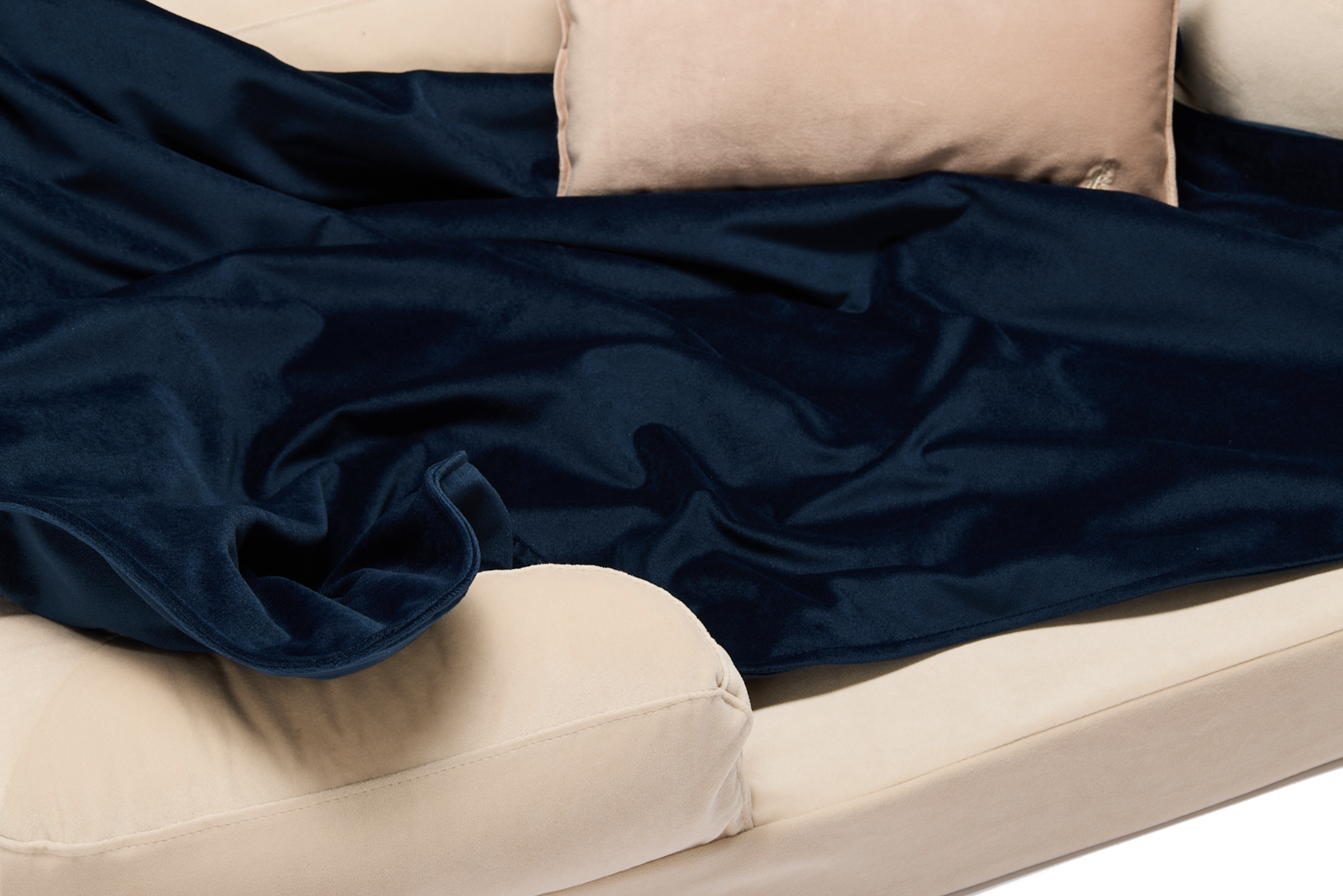 Deka Lebeddie modrá s ovčí vlnou