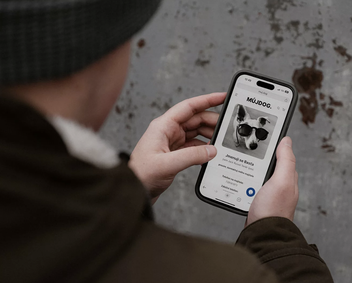 Chytrá psí známka MŮJDOG