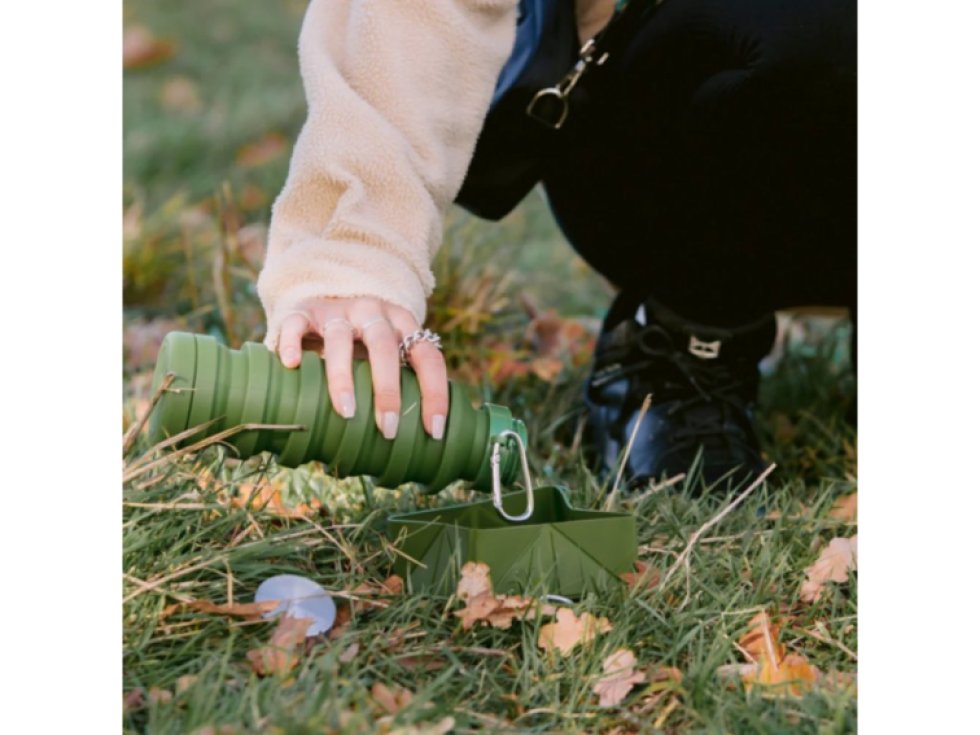 Skládací cestovní láhev na vodu Cocopup Khaki