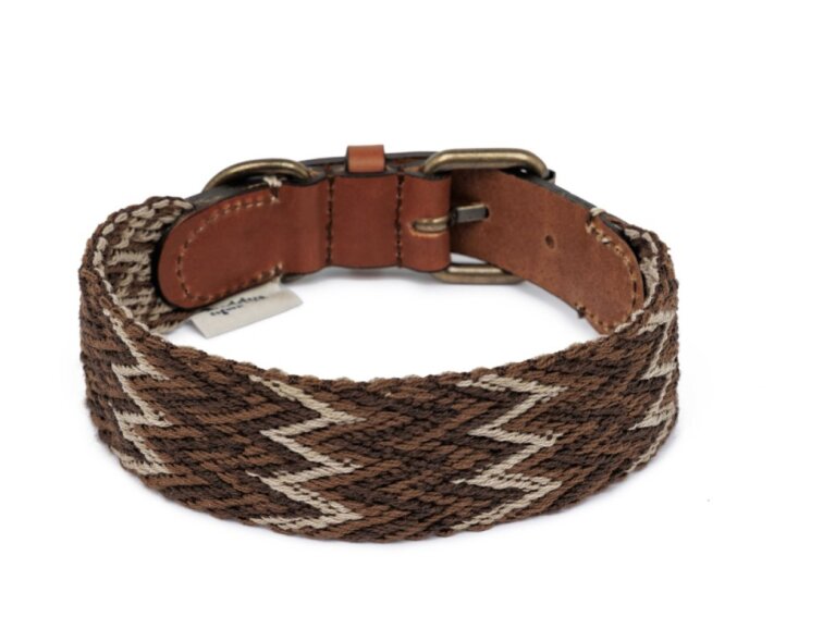 ?????Obojek Buddys Peruvian hnědý