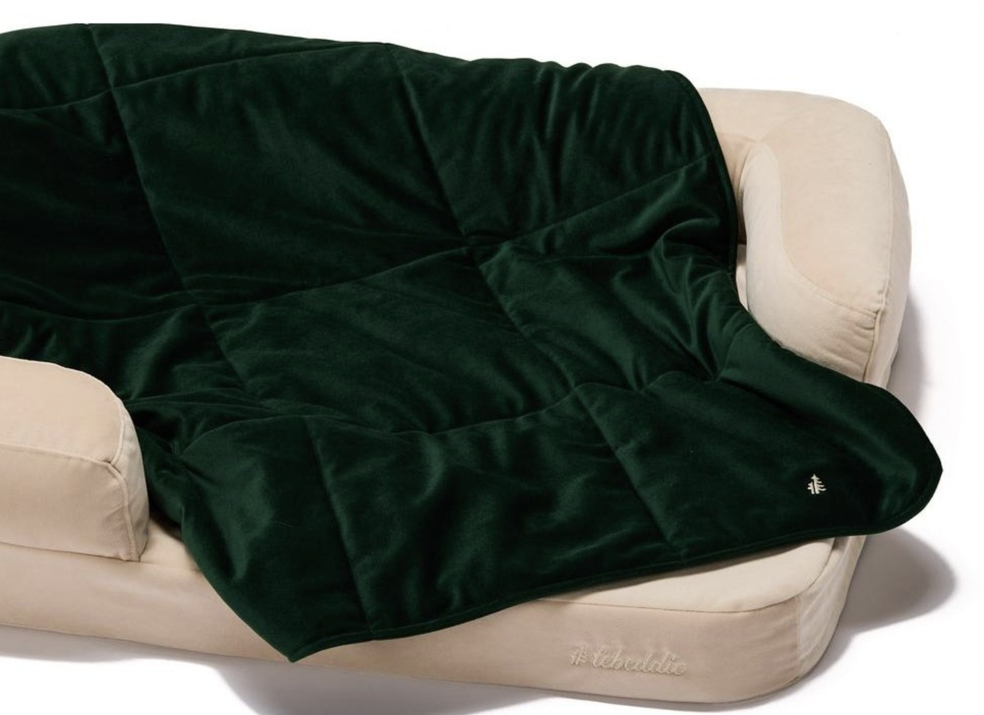 Deka Lebeddie zelená s ovčí vlnou