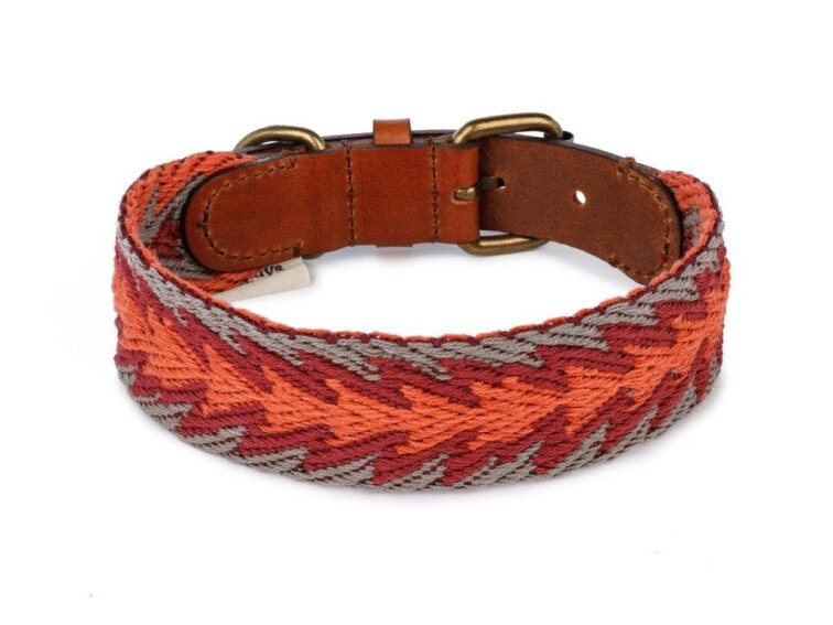 Obojek Buddys Peruvian Arrow oranžový