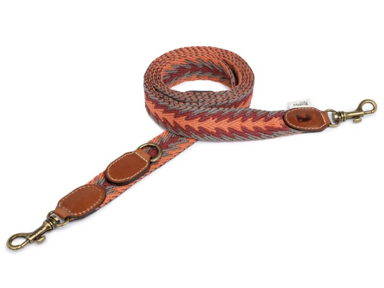 Vodítko Buddys Peruvian Arrow oranžové nastavitelné