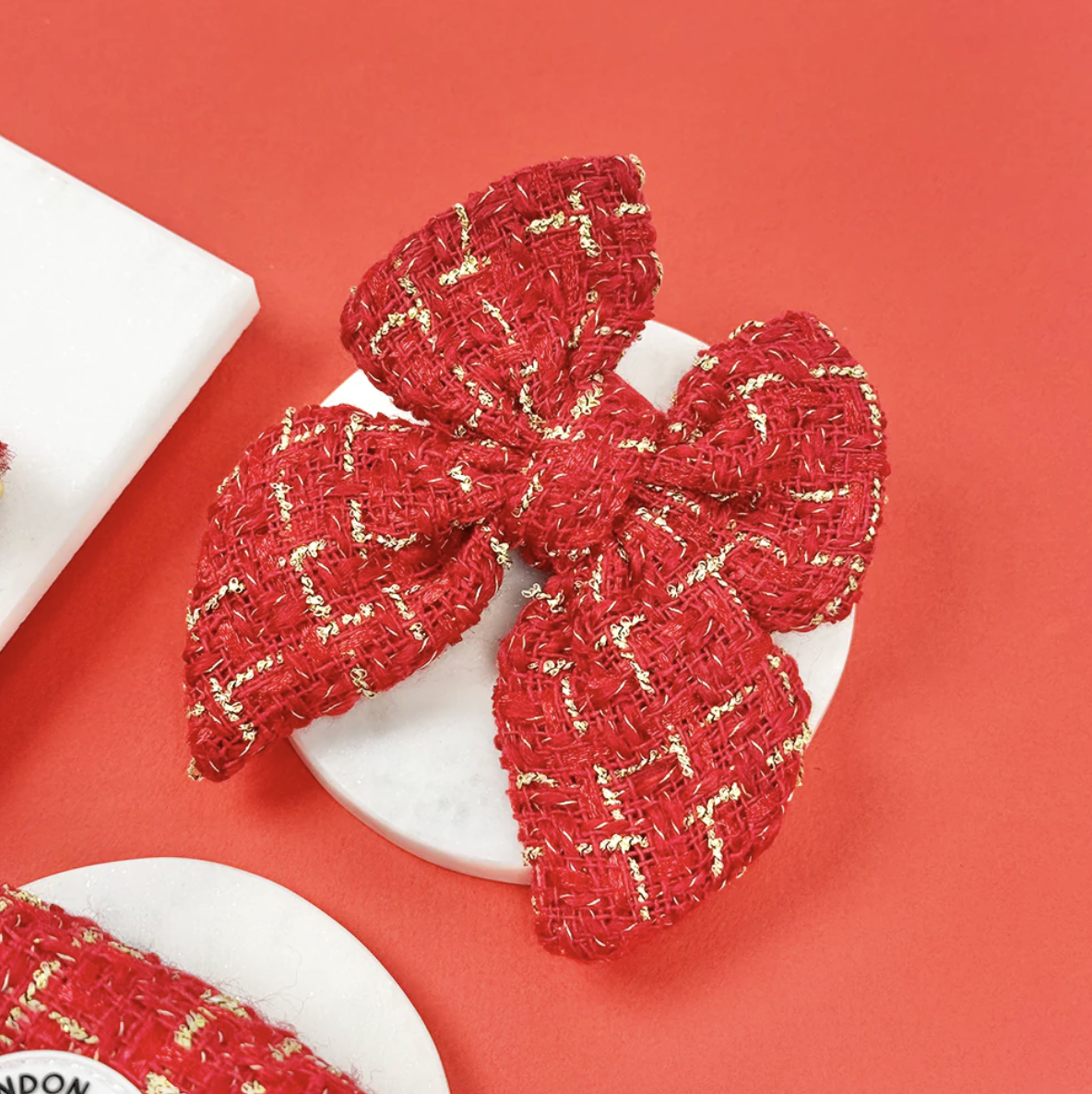 !!!Motýlek Cocopup Tweed Red Sailor