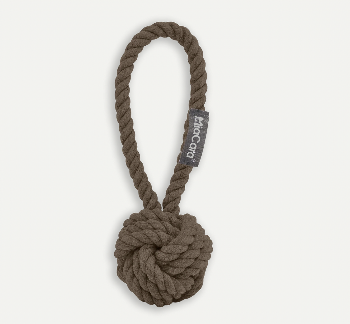 !!!Lanová hračka pro psy MiaCara Nodo chocolate