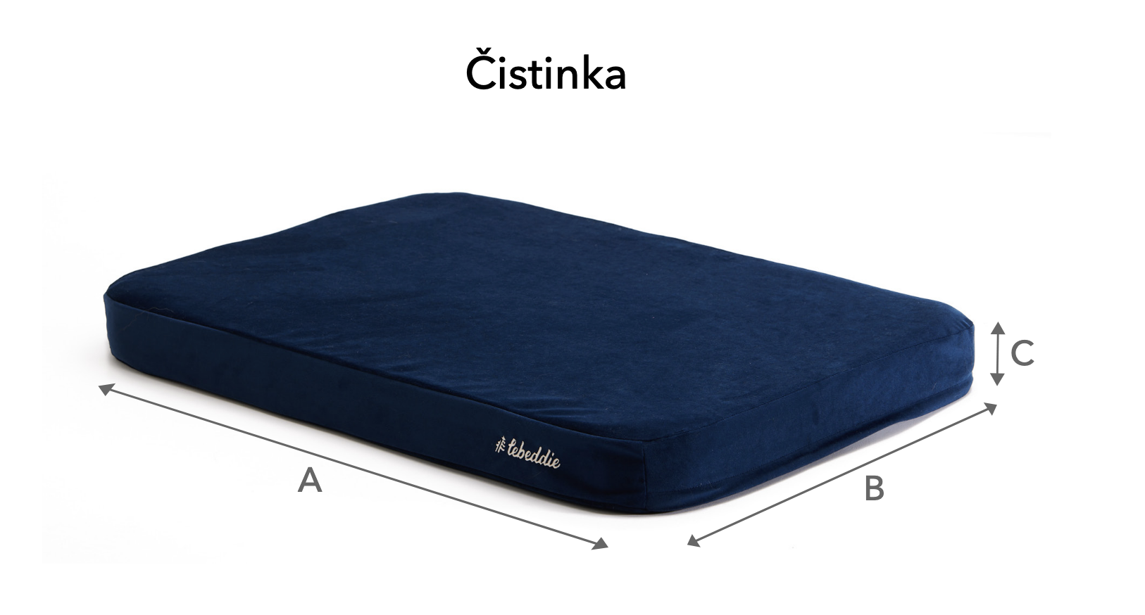 Ortopedická matrace pro psy Lebeddie šedá