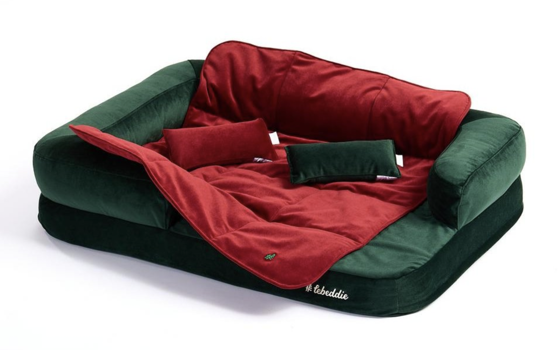 Deka Lebeddie červená s ovčí vlnou