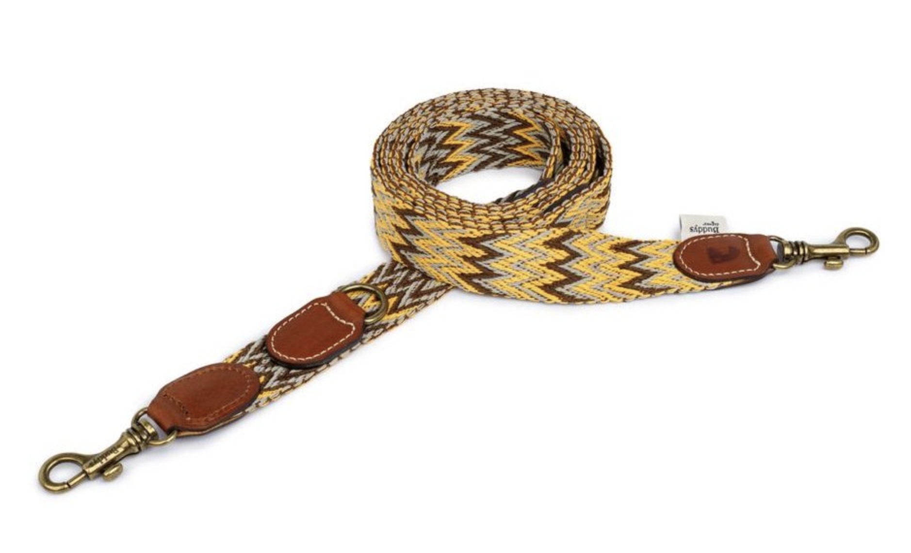 Vodítko pro psy Buddys Peruvian Gold nastavitelné