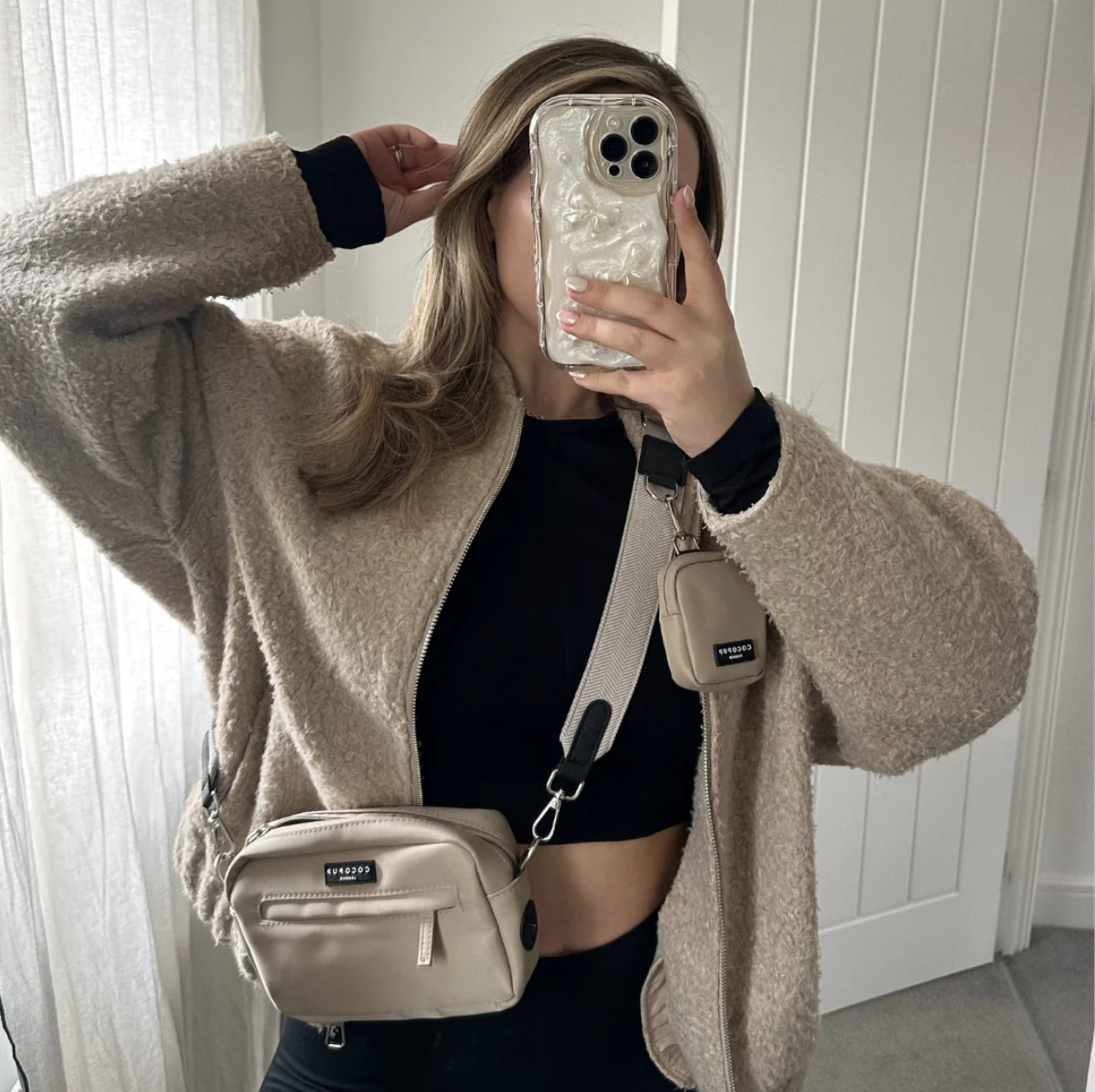 Popruh na pamlskovník CocoPup Tweed Brown